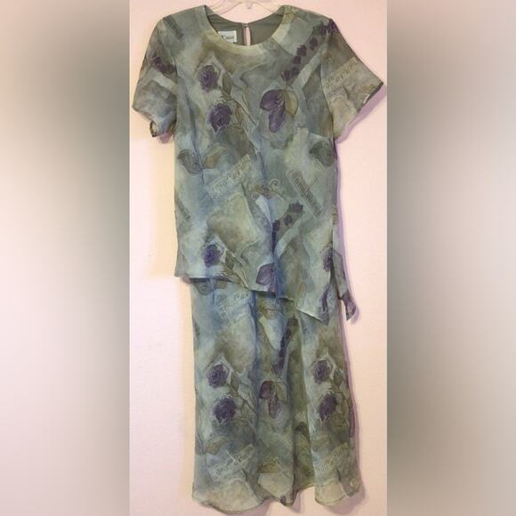 Vintage Y2K K petites maxi dress size 14P - Picture 2 of 7